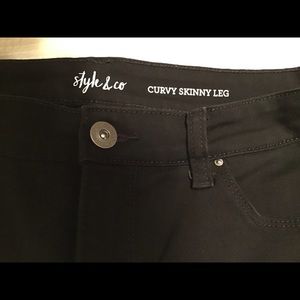 Black Skinny Leg Jeans